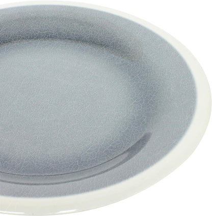 Graham Round Dinner Plates Wide Rim Melamine Set of 12- Dishwasher Safe Break-Resistant Reusable Plates Kitchen Plates Dinnerware Dishes for Home Kitchen Restaurants