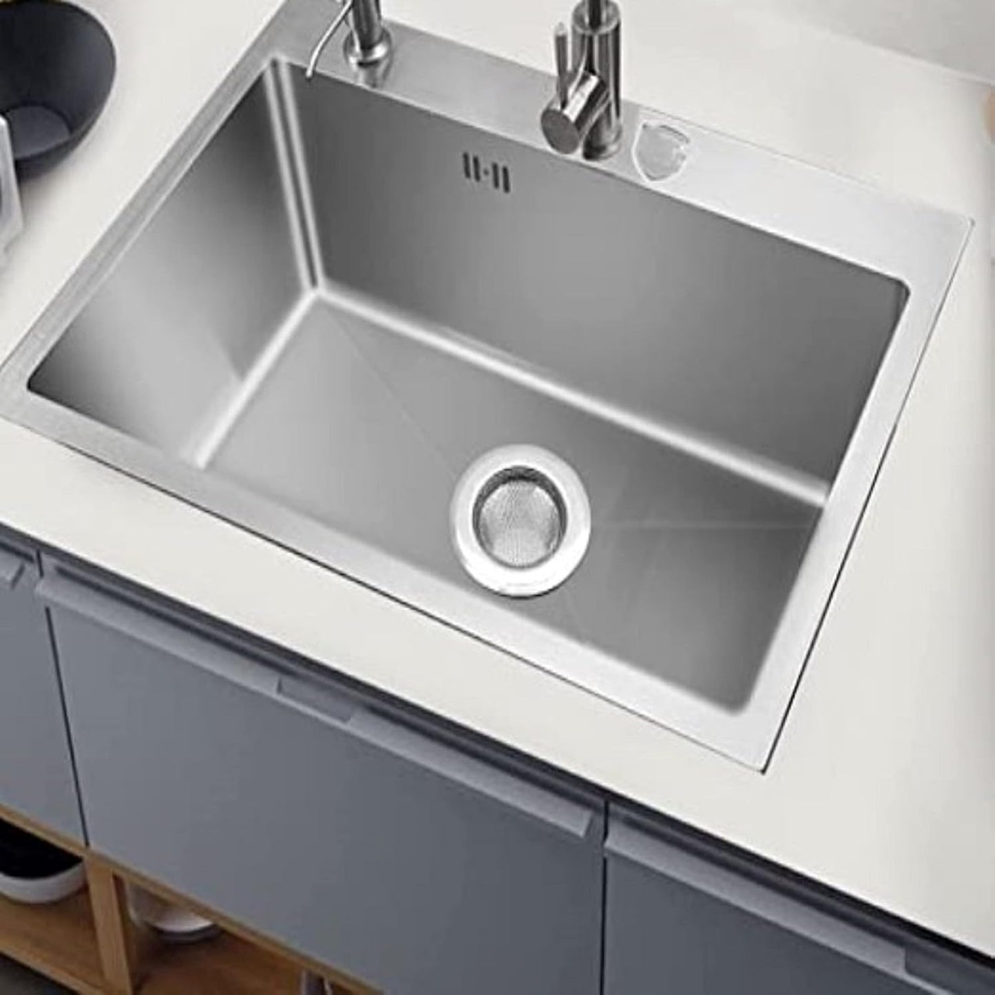 Stainless Steel Sink Strainer Narrow Rim- Kitchen Mesh Strainer Kitchen Sink Drain Strainer Hair Catcher for Bathroom Sink Utility Slop Laundry