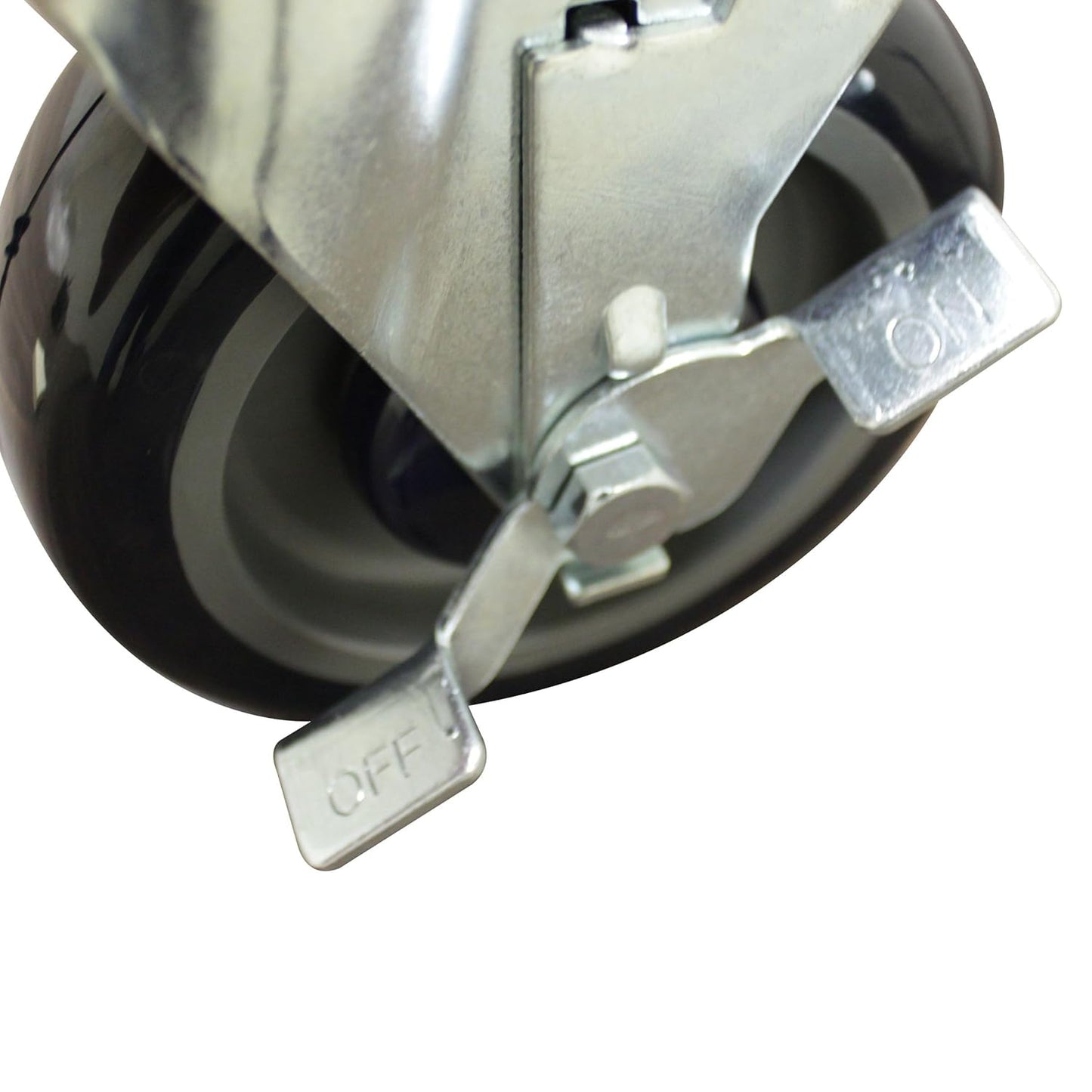 5” Work Table Caster Polypropylene Wheel- Caster for Food Prep and Work Table