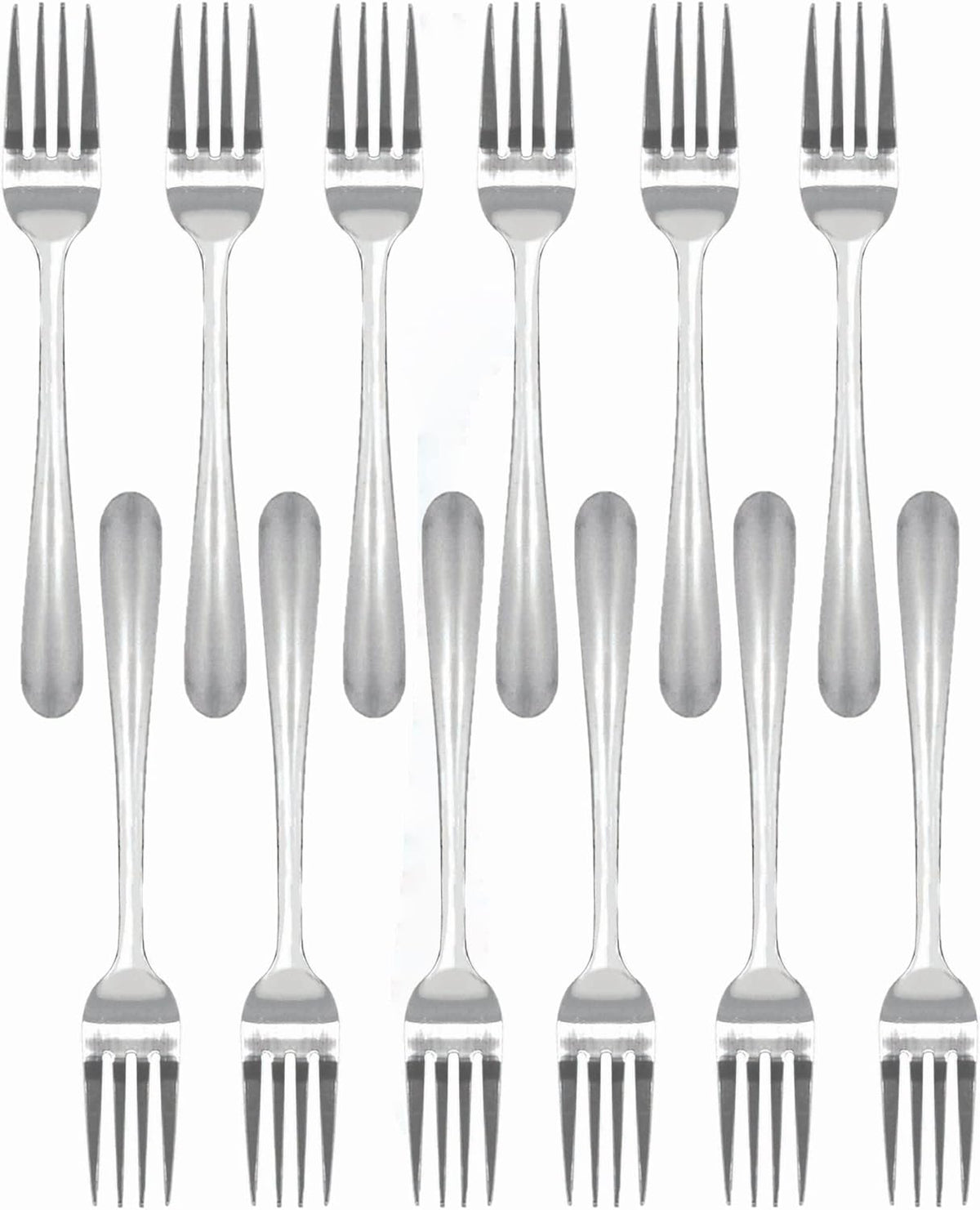 True Silverware Winsor Stainless Steel Thickness Set of 12- Silverware Flatware Cutler ...