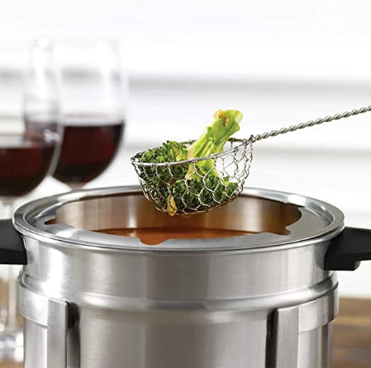 2-3/8” Stainless Steel Skimmer for Hot Pot or Shabu-Shabu- Mini Mesh Skimmer Spoon Asian Strainer Ladle Spider Wire Skimmer Colander Strainer Spoon Hot Pot Tortellini Meatball