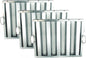 Stainless Steel Commercial Kitchen Hood Filter - Restaurant Hood Filters Range Hood Filter Range Hood Baffle Grease Filter for Restaurant Kitchen Exhaust Hoods
