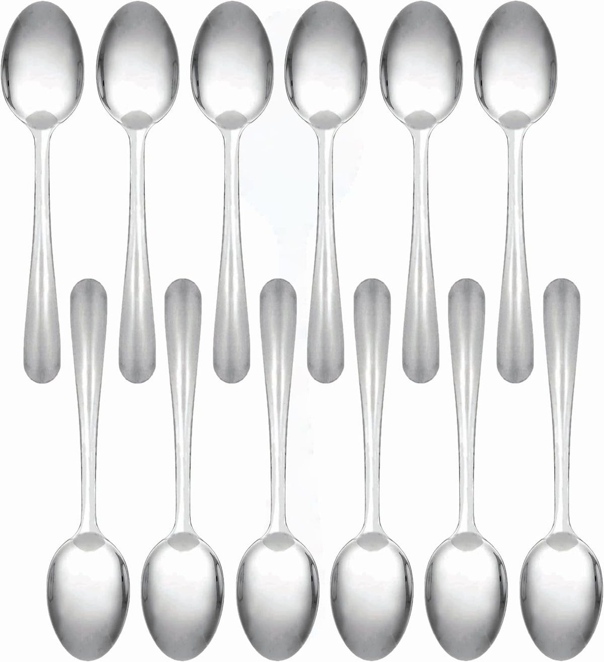True Silverware Winsor Stainless Steel Thickness Set of 12- Silverware Flatware Cutler ...