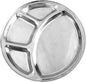 Stainless Steel Tray- Portion Control Plate Divided Plate Reusable Dinnerware Compartment Plate Dishwasher Safe Perfect for Dinner Dishes