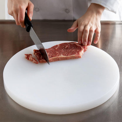 White Round Cutting Board- Non-Skid Chopping Board Cutting Boards for Meat & Vegetables Dishwasher Safe for Home Kitchen and Restaurants