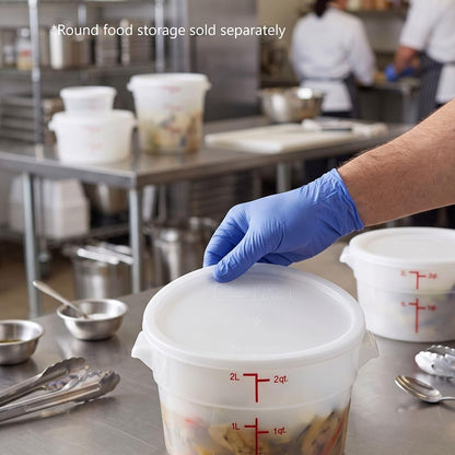 Round Food Storage Container Polypropylene - Commercial Food Storage Containers Meal Prep Containers Reusable Food Containers for Pantry Kitchen Storage Organization