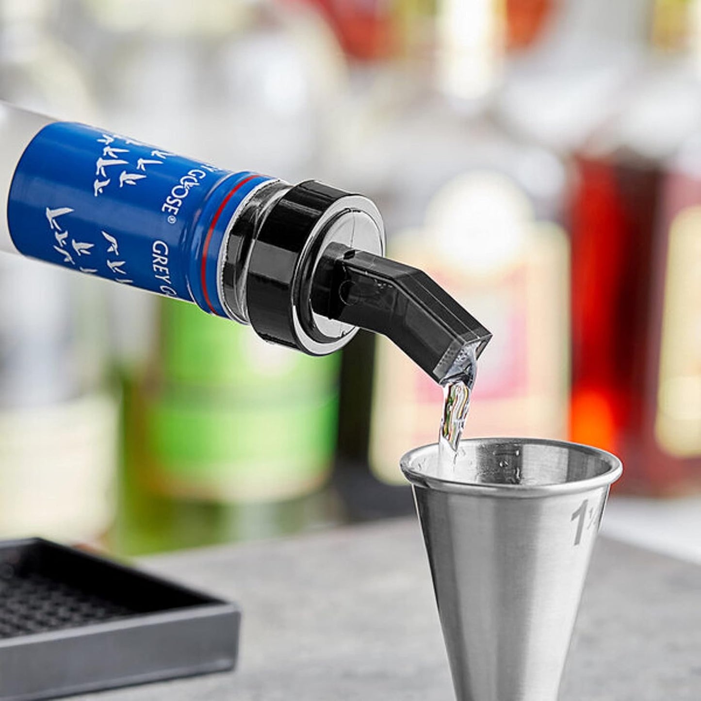 Liquor Pourer with Built-in Screen Acrylonitrile Set of 12- Liquor Bottle Pourers Shot Dispenser Screen Liquor Bottle Pourers Alcohol Pourers Bar Bartender Accessories