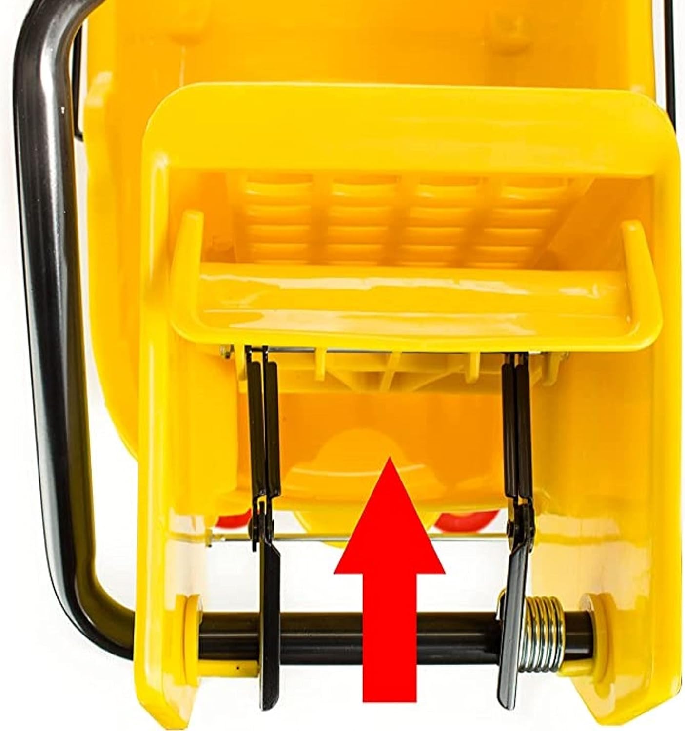 36 qt. Yellow Mop Wringer- Pail/Mop Bucket Side-Press Replacement Wringer Household Portable Mop Bucket Wringer Ideal for Household and Public Places Floor