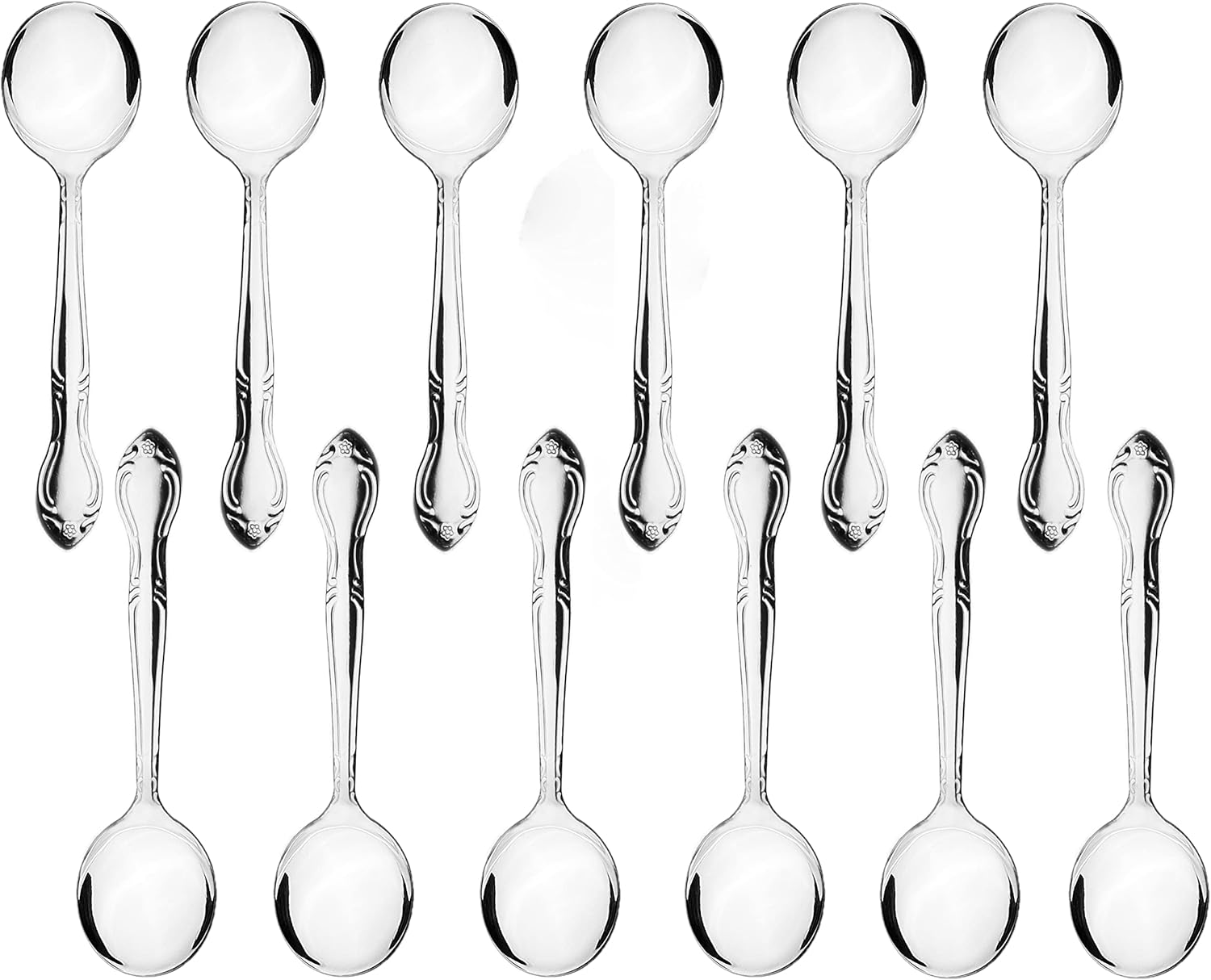 True Silverware Sunflower Stainless Steel Set of 12- Silverware Dishwasher Safe Stainl ...