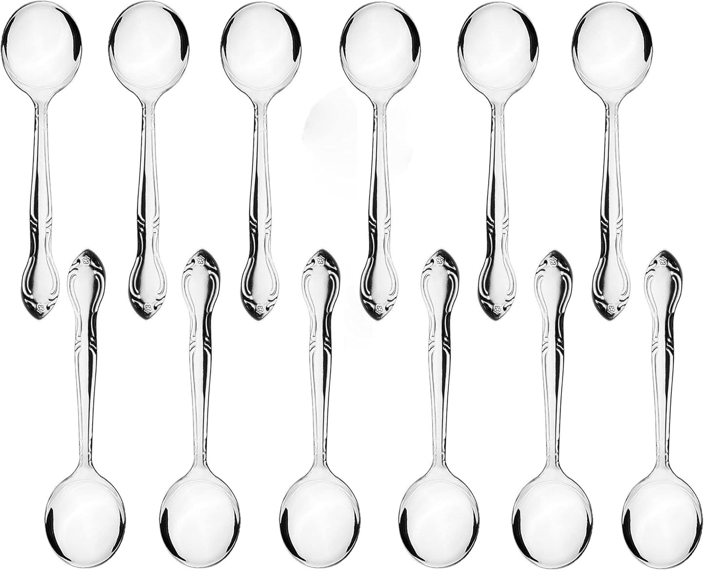 Sunflower Stainless Steel Set of 12- Silverware Dishwasher Safe Stainless Steel Flatware Cutlery Kitchen Tableware Set for Home and Restaurant