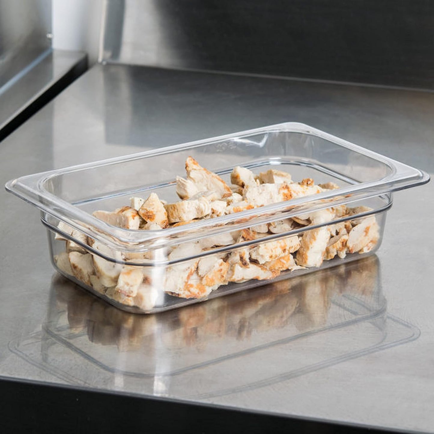 Deep Polycarbonate Food Pan - Commercial Restaurant Food Storage Containers Hotel Pans for Catering Buffets Restaurants Fruits Vegetables Corns