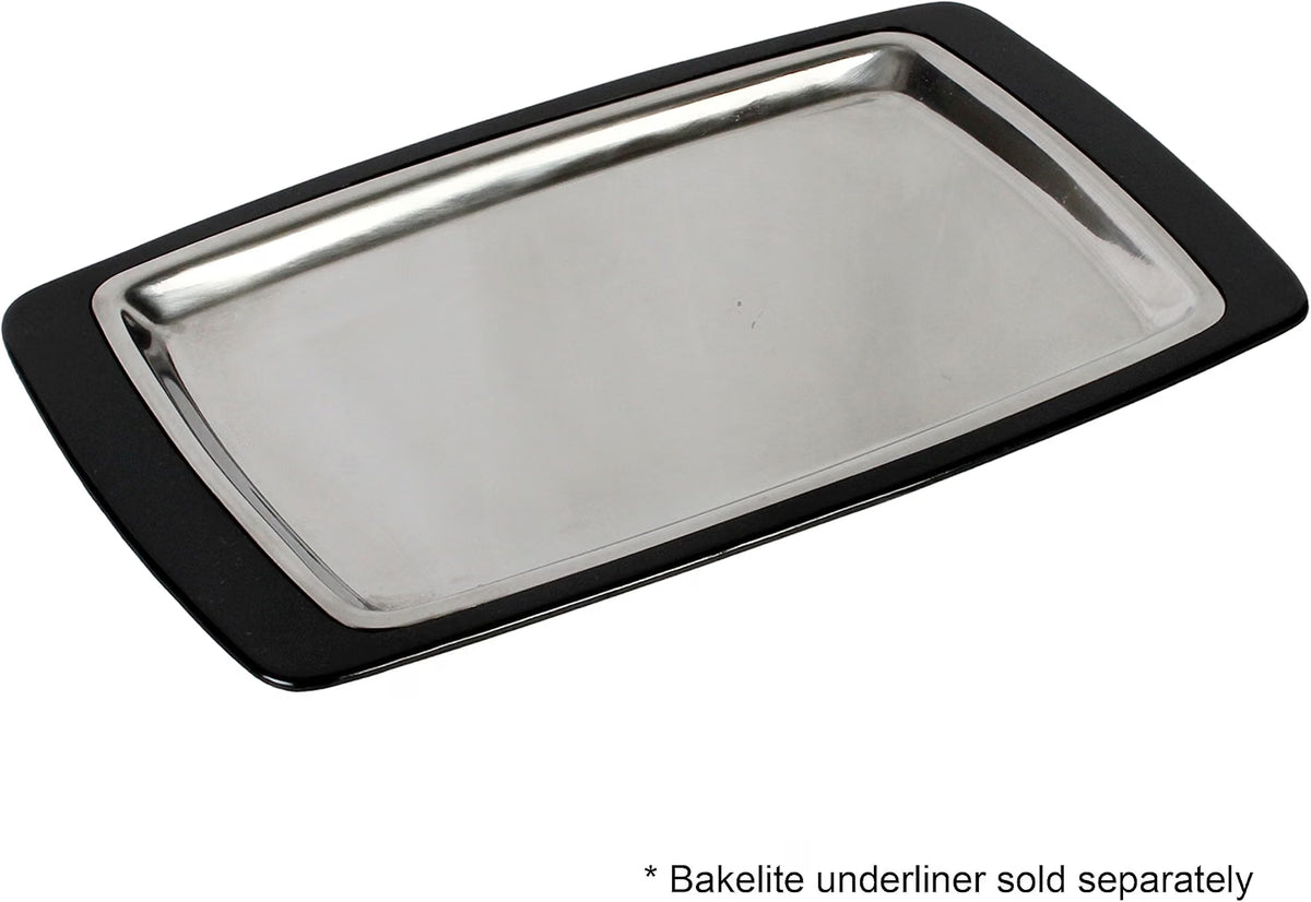11" x 7-1/5" Rectangular Stainless Steel Sizzling Platter - Sizzler Platter Serving Platter Large Sizzling Platter Serving Tray Perfect for Meats Steak Fish And Vegetables