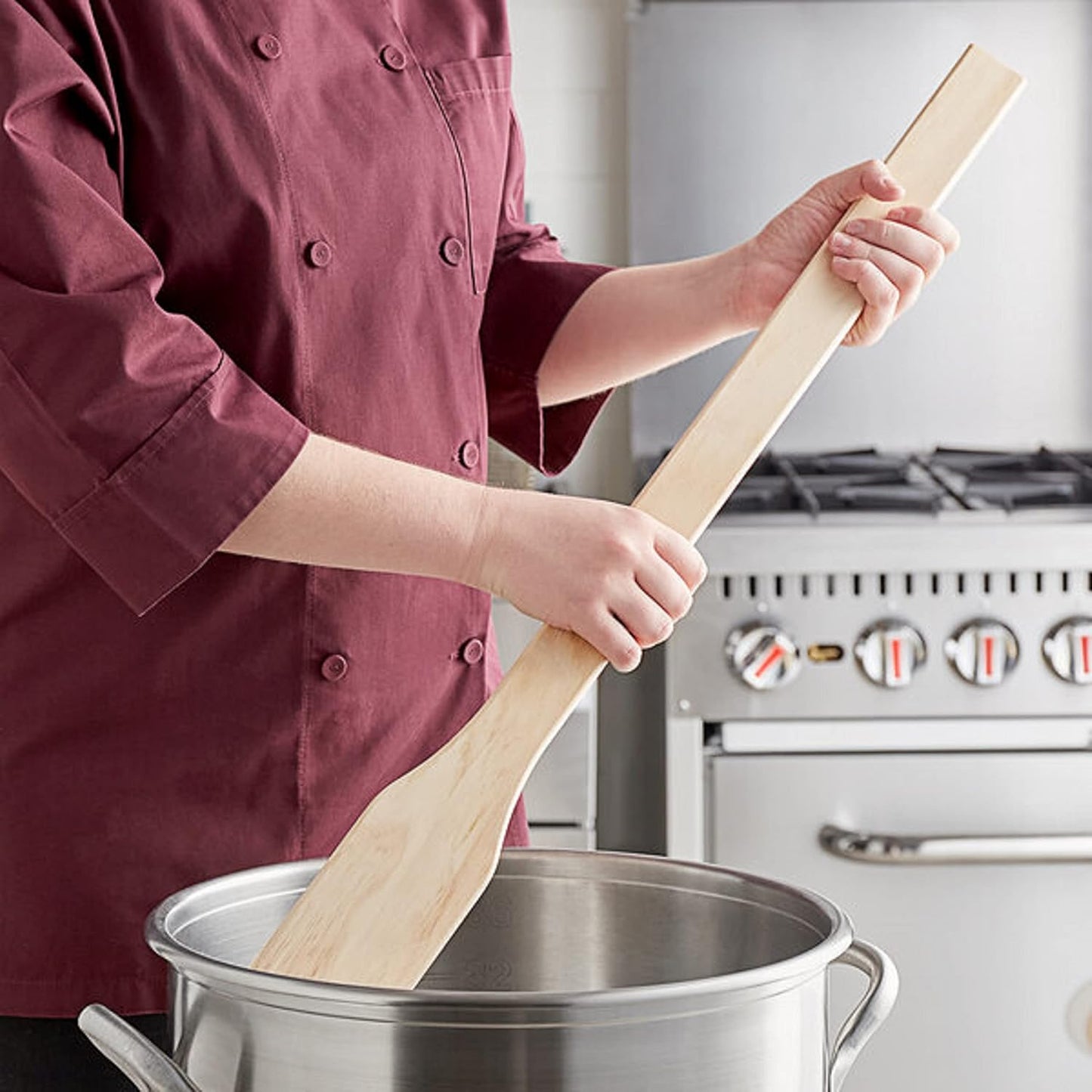 Wooden Mixing Stirring Paddle - Kitchen Accessories Wood Mash Spoon Long-Handled Stirring Spatula Mixing Paddle for Cooking Cajun Crawfish Boil Mixing Brewing in Big Stock Pots