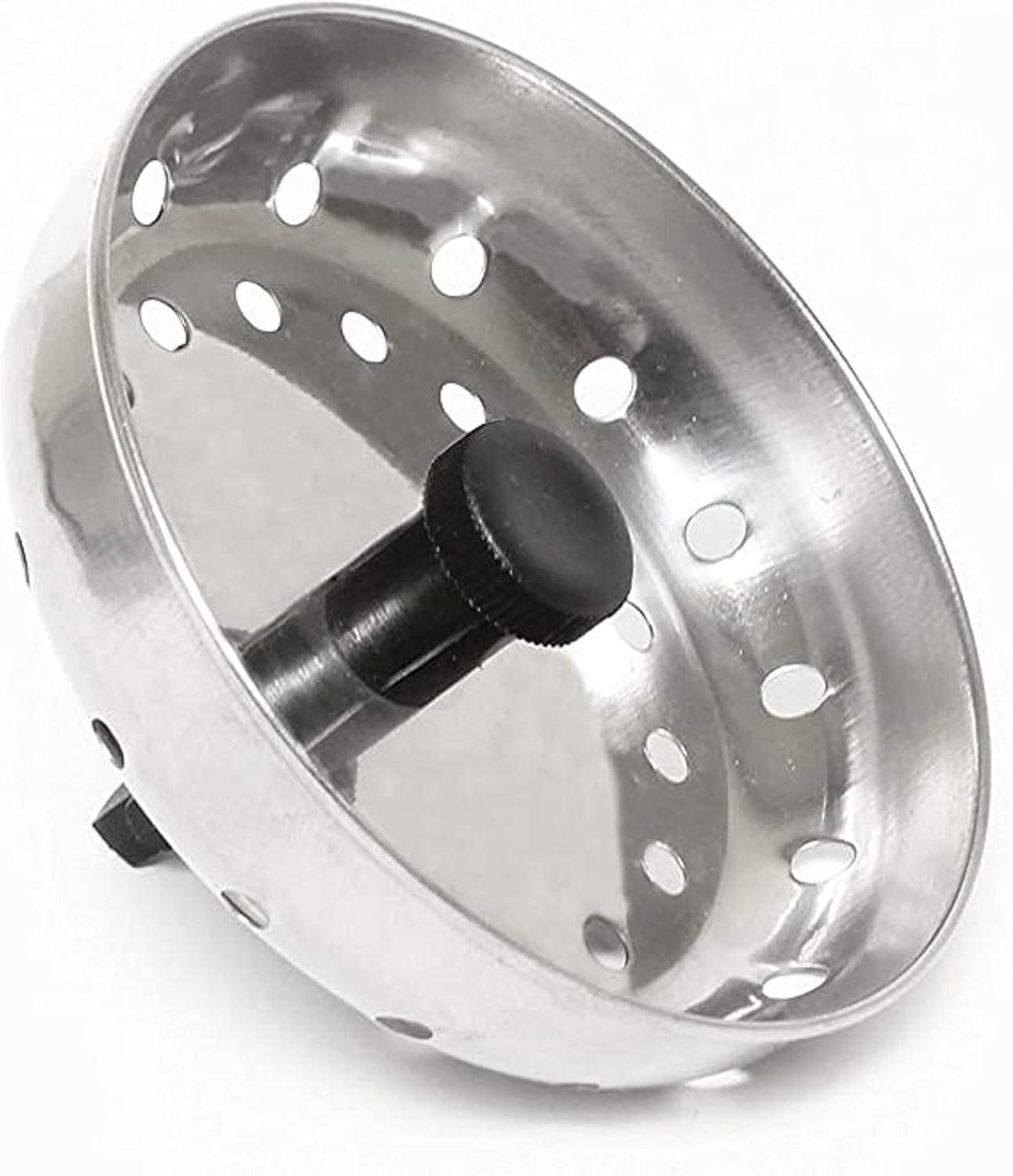 3-1/2” Stainless Steel Sink Strainer with Stopper - Kitchen Strainer Kitchen Sink Drain Strainer Hair Catcher for Bathroom Sink Utility Slop Laundry