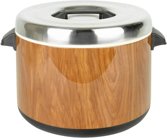 Insulated Sushi Rice Pot Stainless Steel Interior & Lid with Plastic Handle - Sushi Rice Mixing Tub Sushi Rice Bowl Sushi Rice Warmer for Home Kitchen Restaurant