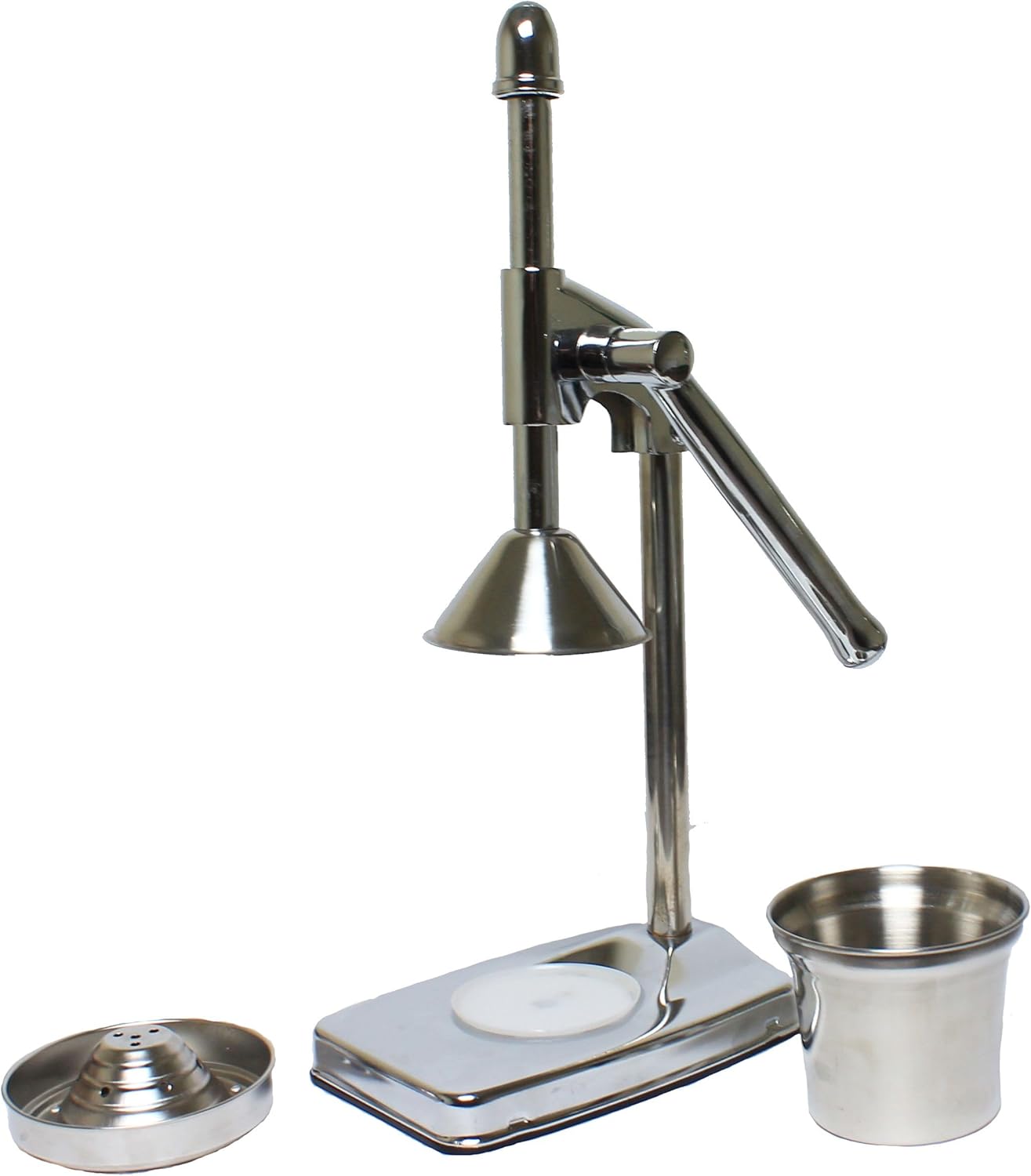 13 3/4" Stainless Steel Manual Fruit Squeezer Juicer Cup Style Citrus Juicer- Easy-to-Clean Heavy-Duty Professional Citrus Juicer Lemon Squeezer Manual Citrus Press & Squeezer Juicer