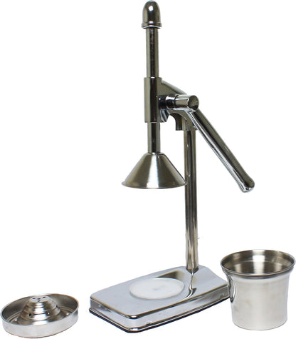 13 3/4" Stainless Steel Manual Fruit Squeezer Juicer Cup Style Citrus Juicer- Easy-to-Clean Heavy-Duty Professional Citrus Juicer Lemon Squeezer Manual Citrus Press & Squeezer Juicer