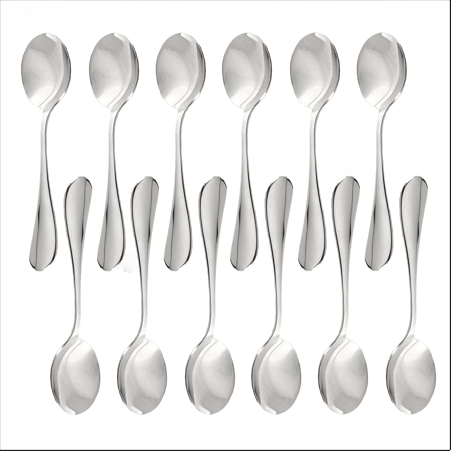 Set of 12 Stainless Steel York - Stainless Steel Silverware Flatware C ...