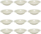 San Marino Dessert Dish Melamine Set of 12- Dishwasher Safe Break-Resistant Dinnerware Small Bowls for Side Dishes Dessert Soup Ice Cream Oatmeal Fruit Home Restaurants