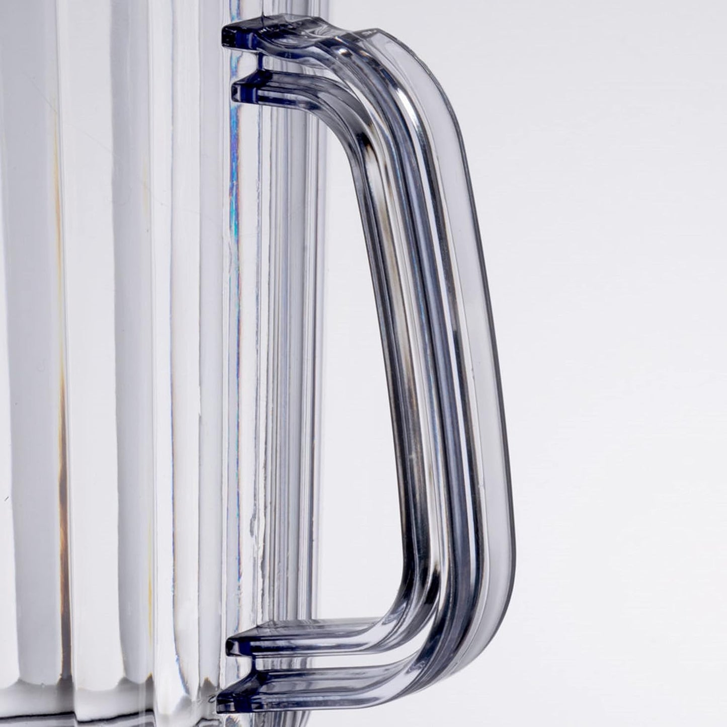 Three Spouts Water Pitcher Polycarbonate Clear Color Set of 2 - Beverage Serveware Carafe Clear Pitcher for Mimosa Bar Brunch Cold Water Juice Milk Iced Tea Lemonade