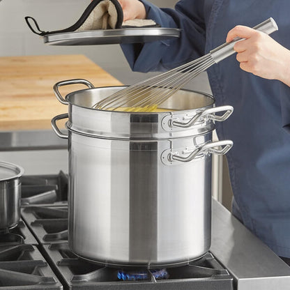 Stainless Steel Double Boiler Steam Melting Pot Cookware Stainless Steel Double Boiler Pot for Melting Chocolate Candy Butter and Cheese Dishwasher & Oven Safe