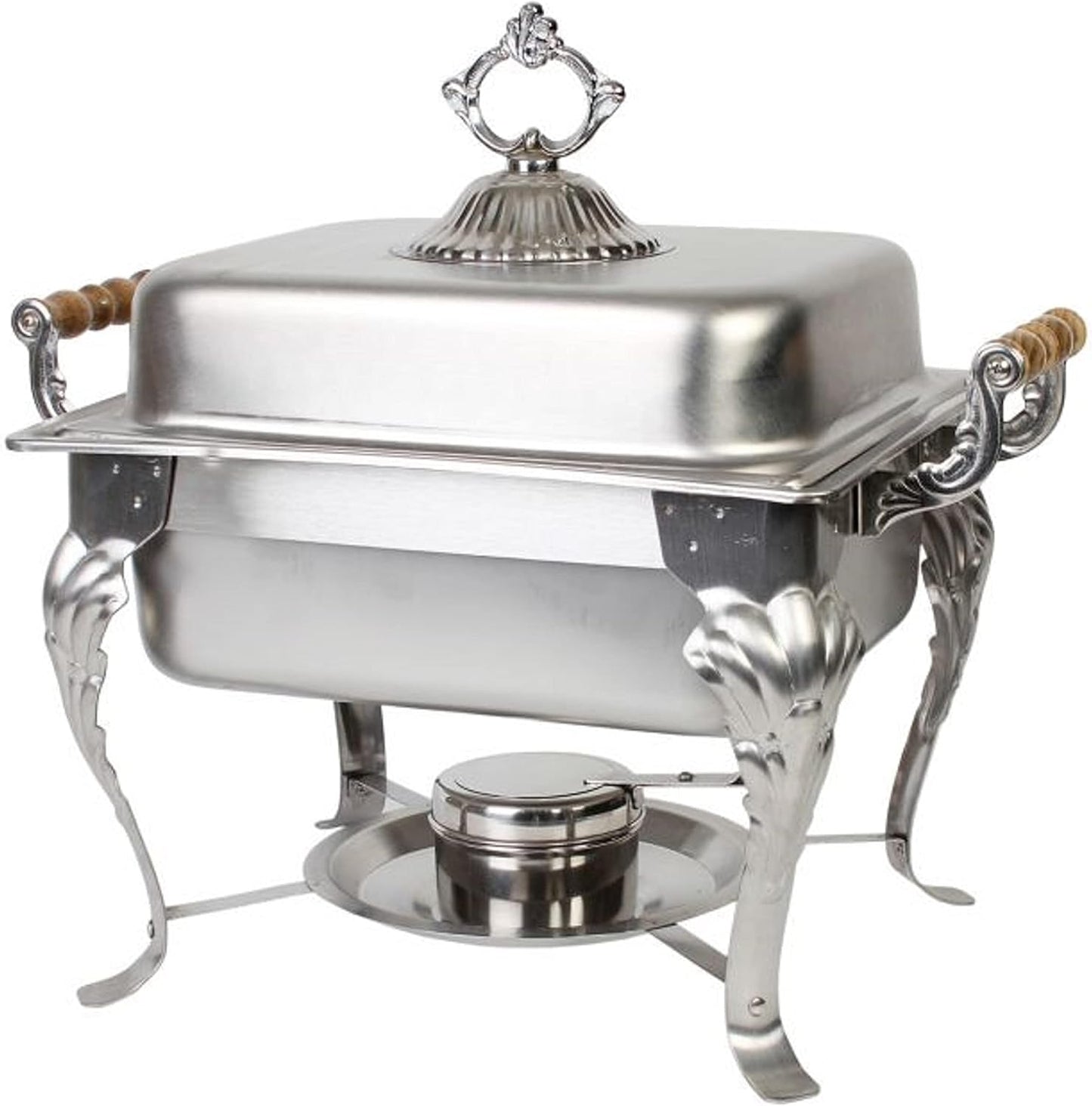 Stainless Steel Half Size Chafing Dish with Handles Complete Set- Food Warmer Chafers and Buffet Warmer Set for Catering Event Party Holiday Buffet Weddings Catering