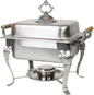 Stainless Steel Half Size Chafing Dish with Handles Complete Set- Food Warmer Chafers and Buffet Warmer Set for Catering Event Party Holiday Buffet Weddings Catering