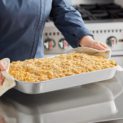 Rectangular Roaster Pan Aluminum - Roasting Pan Turkey Roaster Pan Broiler Pan Great for Chicken Lamb and Vegetable