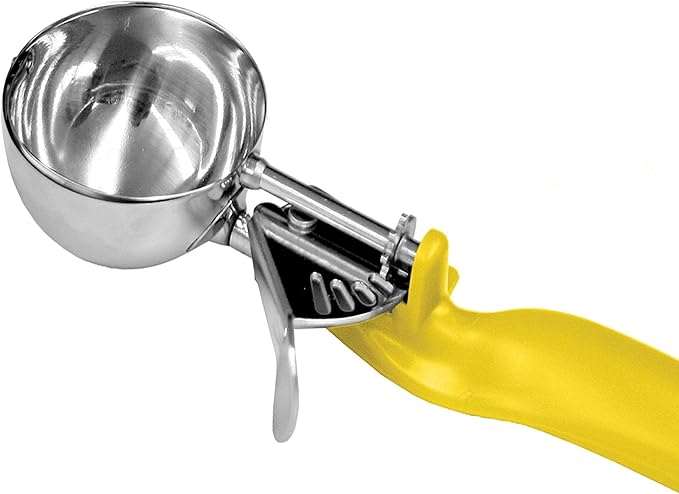 Lever Disher #30 Stainless Steel Ergo Handle- Ice Cream Cookie Scooper for Baking Cookie Scoops Portion Control Scoop Cupcake Batter Ice Cream Yogurt Gelatos