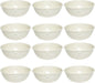 San Marino Dessert Dish Melamine Set of 12- Dishwasher Safe Break-Resistant Dinnerware Small Bowls for Side Dishes Dessert Soup Ice Cream Oatmeal Fruit Home Restaurants