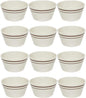 7 oz Arcadia Bouillon Cup Melamine Set of 12- Dishwasher Safe Break-Resistant Dinnerware Small Bowls for Side Dishes Dessert Soup Chili Dipping Sauce