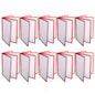 8-1/2” x 11” Four Page Book Fold Restaurant Menu Covers 4 Page 8 View Set of 10 - Crystal Clear Menu Covers Sleeve Menu Folder Menu Book Holders for Bar Cafe Restaurant