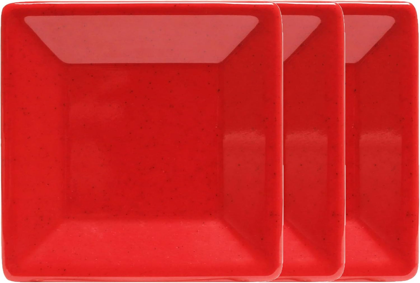 Square Plate Passion Melamine - Dinner Plates Reusable Dishes Plates Perfect for Dishes Dishwasher Safe Break-Resistant