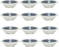 Dinnerware Salad Bowls Melamine Set of 12- Dishwasher Safe Break-Resistant Reusable Bowls Serving Bowl Soup Bowls for Fruits Salad Kitchen Restaurants