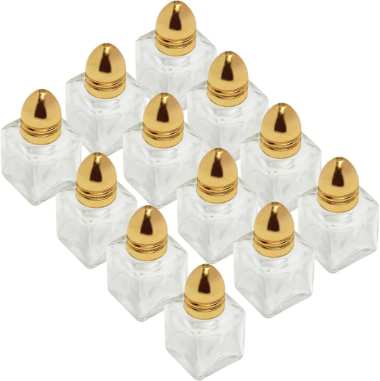 Mini Salt Shakers Glass Body - Salt Pepper Shakers for Restaurants Weddings