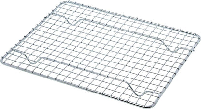 Set of 8  - Half-Size, Heavy Duty Wire Pan Grate - 8" x 10" - Cooling Rack - Chrome Plated