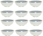 Dinnerware Salad Bowls Melamine Set of 12- Dishwasher Safe Break-Resistant Reusable Bowls Serving Bowl Soup Bowls for Fruits Salad Kitchen Restaurants