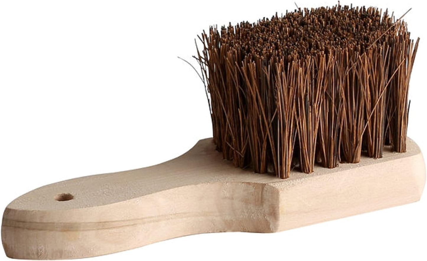 Wok Brush Palmyra Bristles with Wooden Handle - Wok Brush Cleaning Brush Kitchen pan Brush Scrub Brush Kitchen Cleaning Brush Pot Scraper Scrubber Dish Pan Brush for Cooking