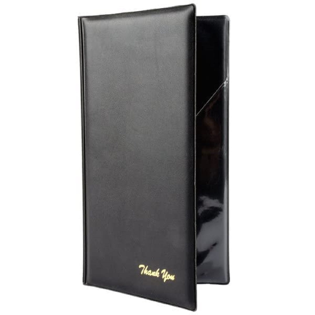 Restaurant Check Presenters with Gold Thank You Imprint - Guest Check Card Holder Ideal for Professional Servers in Various Dining Settings