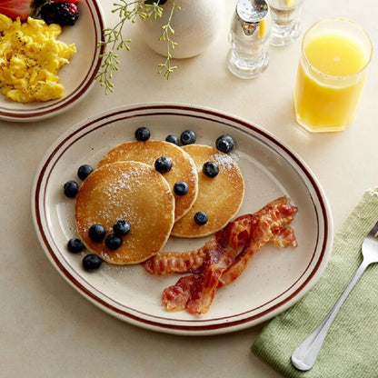 Arcadia Oval Platters Melamine Set of 12 - Dishwasher Safe Break-Resistant Reusable Serving Platter Plates Kitchen Plates Dinnerware Appetizer Plates Serving Plate
