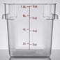 Polycarbonate Square Food Storage Container - Commercial Food Storage Containers Meal Prep Containers Reusable Food Containers for Pantry Kitchen Storage Organization