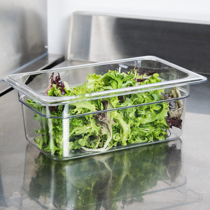 Deep Polycarbonate Food Pan - Commercial Restaurant Food Storage Containers Hotel Pans for Catering Buffets Restaurants Fruits Vegetables Corns