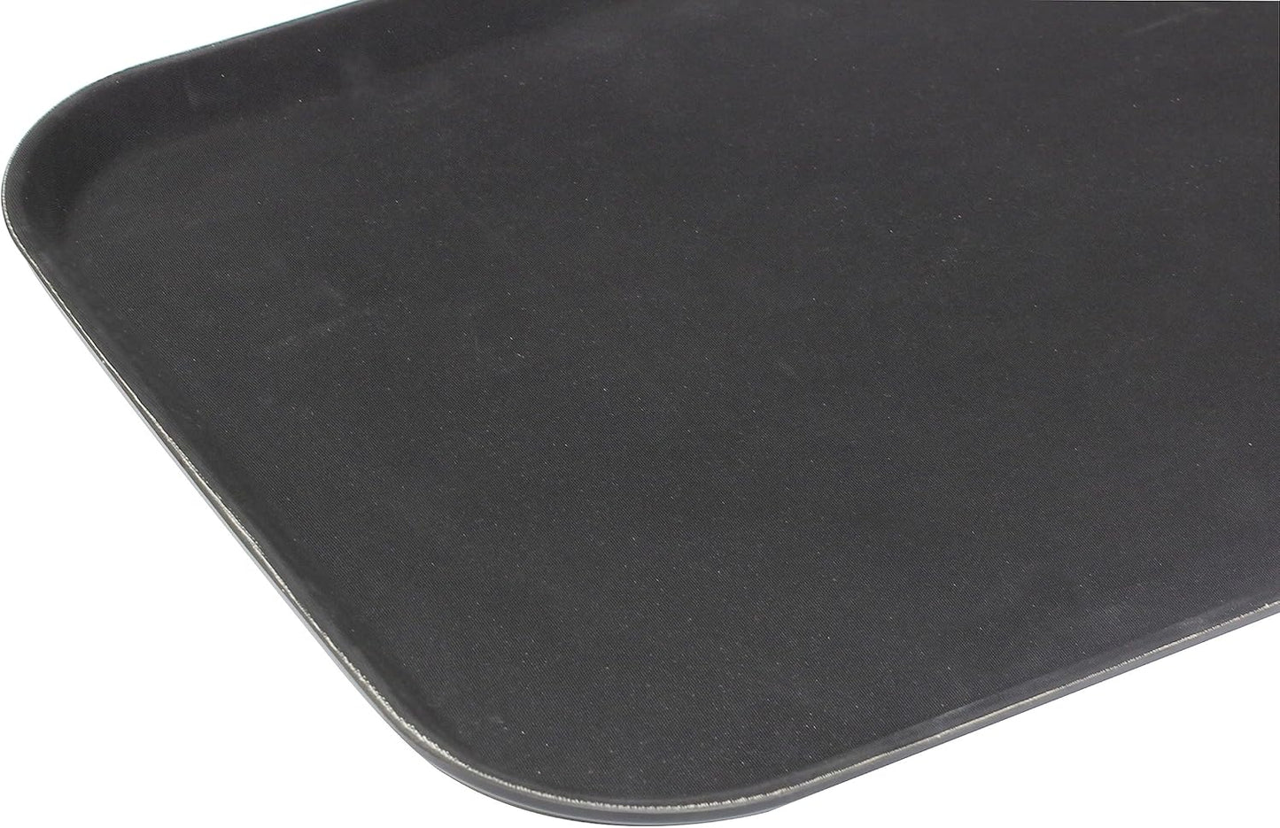 14" x 18" Rectangular Service Tray Fiberglass Non Slip Surface Service Trays Restaurant Tray Plastic Food Meals Server Tray for Home Kitchen Restaurant Cafeteria Bar Hotel