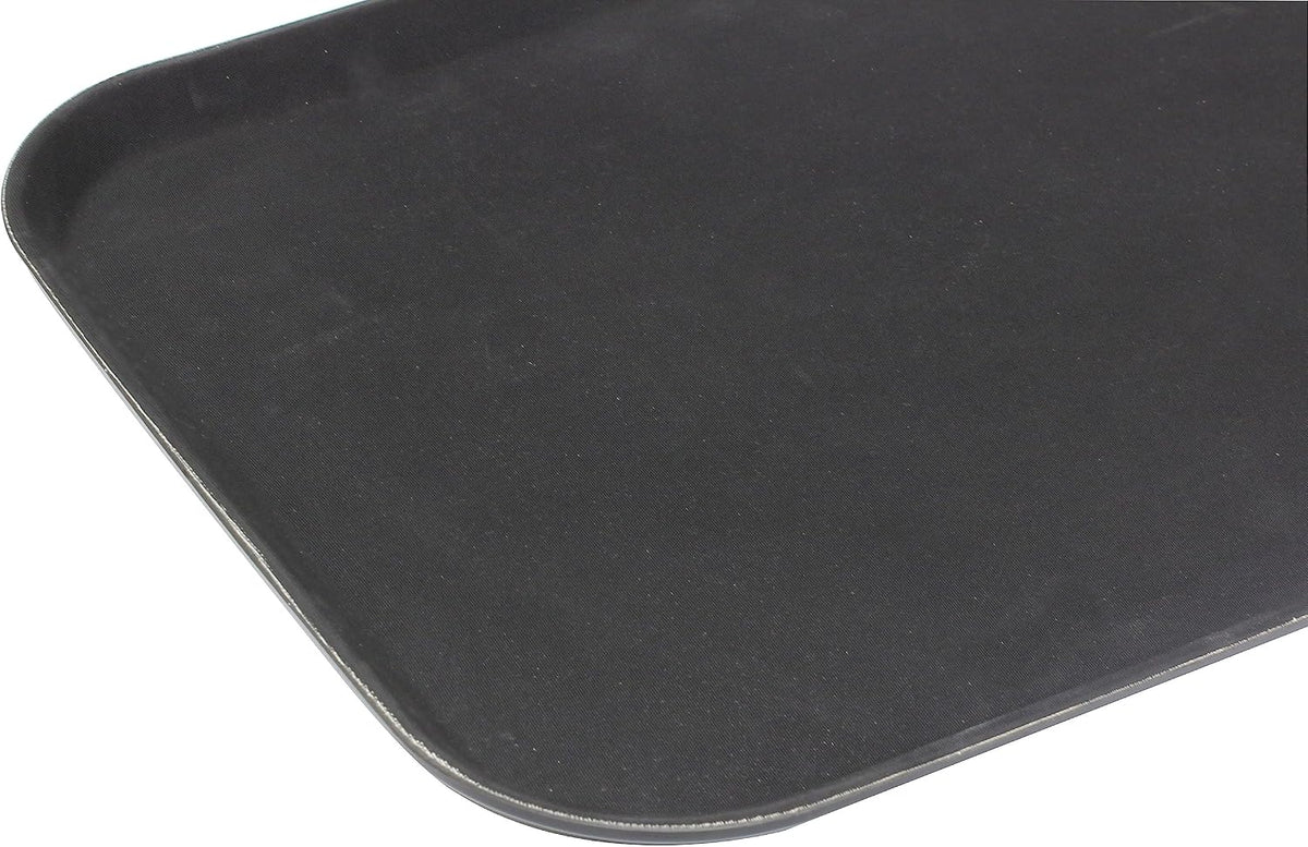 14" x 18"  Rectangular 2 Service Tray Fiberglass Non Slip Surface Service Trays Restaurant Tray Plastic Food Meals Server Tray for Home Kitchen Restaurant Cafeteria Bar Hotel