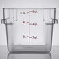 Polycarbonate Square Food Storage Container - Commercial Food Storage Containers Meal Prep Containers Reusable Food Containers for Pantry Kitchen Storage Organization