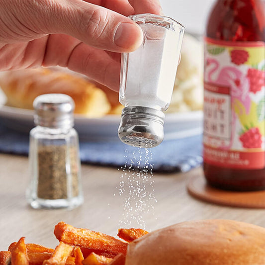 Paneled Spices Glass Shaker with Stainless Steel Cap Set of 12- Paneled design Spice Shakers Salt Pepper Shakers Spice Jars Table Accessories Counter for Kitchen Restaurants