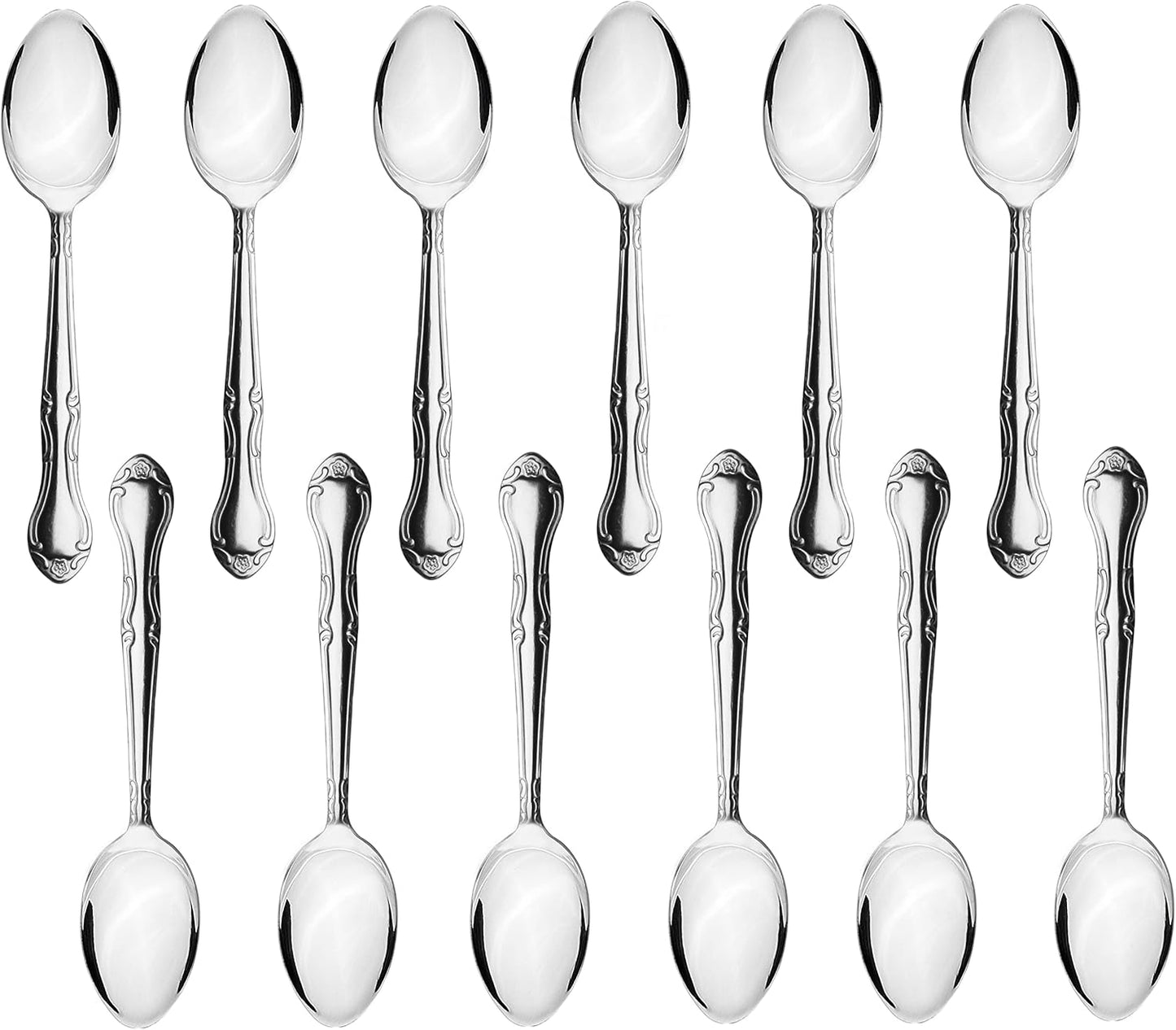 Sunflower Stainless Steel Set of 12- Silverware Dishwasher Safe Stainless Steel Flatware Cutlery Kitchen Tableware Set for Home and Restaurant