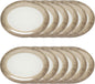 Oval Platters Melamine Set of 12- Dishwasher Safe Break-Resistant Reusable Serving Platter Plates Kitchen Plates Dinnerware Appetizer Plates Serving Plate