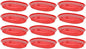 10-3/4" Oblong Fast Food Basket Plastic Set of 12- Fry Fast Food Reusable Foodservice Restaurant Diner Tray Plates Restaurant Deli Serving Chicken Burgers Sandwiches & Fries