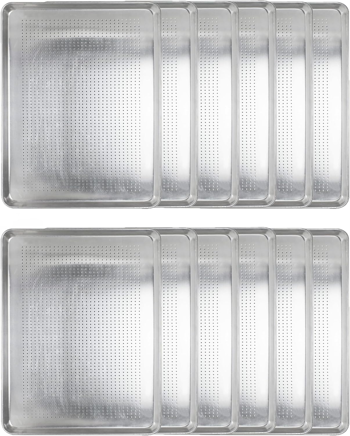18" x 13" Perforated Aluminum Sheet Pan- Oven Safe Baking Pan Baking Tray Cookie Sheet Baking Sheet Perfect for Baking Roasting and More